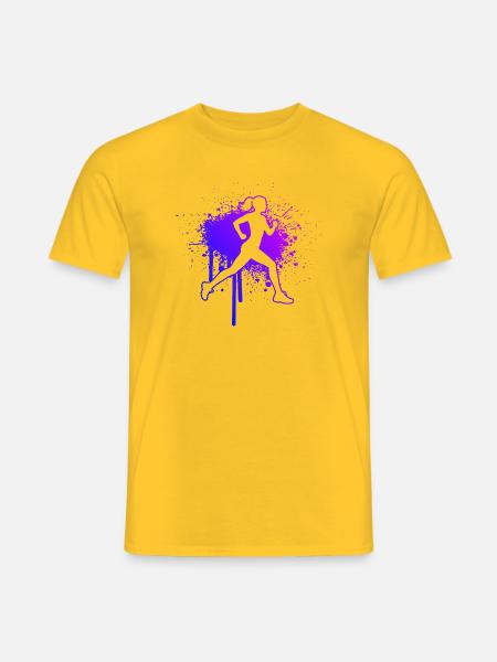 Geschenkidee für eine Running mit Running - Männer T-Shirt - Gelb