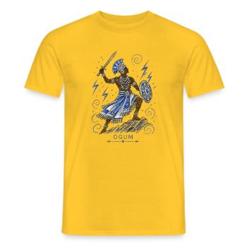 ogum - T-shirt homme - jaune - Devant - AI Model Male 178 dark (178cm)