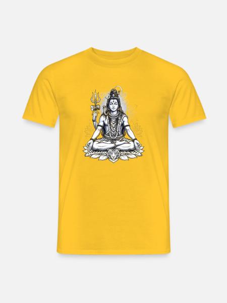 Hindu God Shiva Hindu God - Men's T-Shirt - yellow