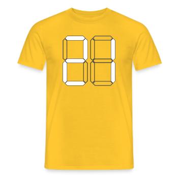 NUMÉRO 21 Vingt-et-Un Dons Numérique - T-shirt homme - jaune - Devant - AI Model Male 178 dark (178cm)