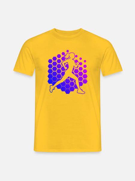 Geschenkidee für eine Running mit Running - Männer T-Shirt - Gelb