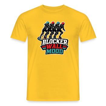 AMBIANCE DU MUR DE BLOCAGE - T-shirt homme - jaune - Devant - AI Model Male 178 dark (178cm)