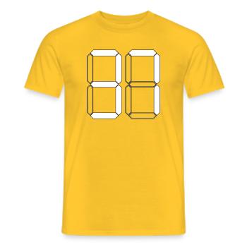 NUMMER 37 Siebenunddreißig Geschenk Digital - Männer T-Shirt - Gelb - Vorne - AI Model Male 178 dark (178cm)