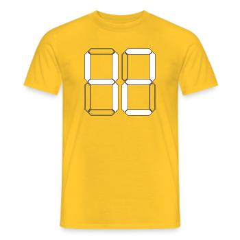 NUMBER 42 Forty-Two Gift Digital - Men's T-Shirt - yellow - Front - AI Model Male 178 dark (178cm)