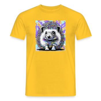 hérisson - T-shirt homme - jaune - Devant - AI Model Male 178 dark (178cm)