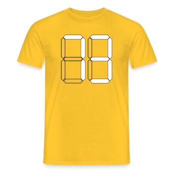 NUMÉRO 73 Soixante-treize Cadeaux Numérique - T-shirt homme - jaune - Devant - AI Model Male 178 dark (178cm)