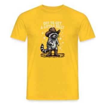 Je pars faire un peu la folie - T-shirt homme - jaune - Devant - AI Model Male 178 dark (178cm)