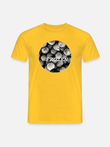 Gefrorene Beere - Männer T-Shirt - Gelb