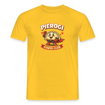 Power Club Dumplings - Männer T-Shirt - Gelb - Vorne - AI Model Male 178 dark (178cm)