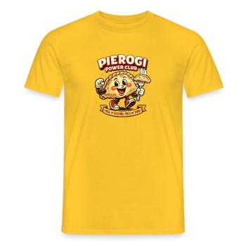 Raviolis du Power Club - T-shirt homme - jaune - Devant - AI Model Male 178 dark (178cm)
