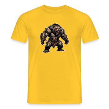 Garçon Ours - T-shirt homme - jaune - Devant - AI Model Male 178 dark (178cm)