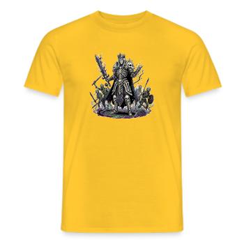 Mighty Death Knight - Men's T-Shirt - yellow - Front - AI Model Male 178 dark (178cm)