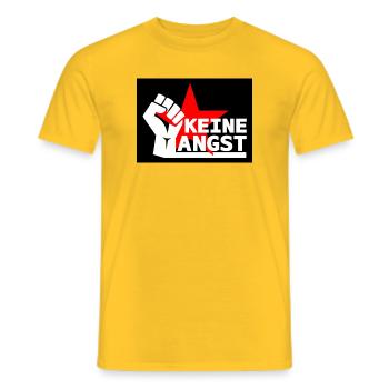 Widerstand - Keine Angst - Männer T-Shirt - Gelb - Vorne - AI Model Male 178 dark (178cm)