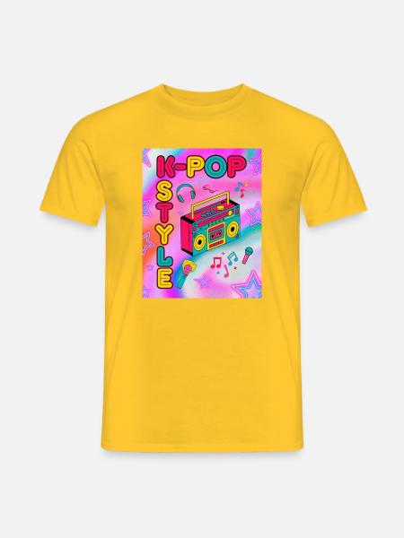 K-Pop Style - Men's T-Shirt - yellow