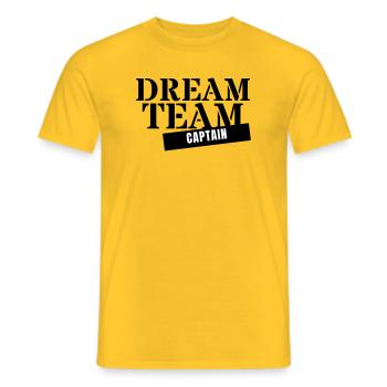 Dream Team Captain - Kapitän Coach Beste Gruppe - Männer T-Shirt - Gelb - Vorne - AI Model Male 178 dark (178cm)