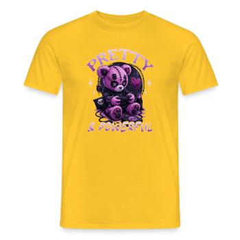 Pastel Goth Soft Goth Gaming Gamer - T-shirt homme - jaune - Devant - AI Model Male 178 dark (178cm)