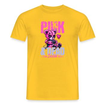 Pastel Goth Soft Goth Gaming Gamer - Männer T-Shirt - Gelb - Vorne - AI Model Male 178 dark (178cm)