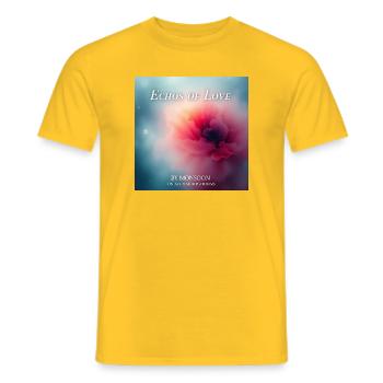 Echoes of Love by Monsoon/Mark Noone - Men's T-Shirt - yellow - Front - AI Model Male 178 dark (178cm)