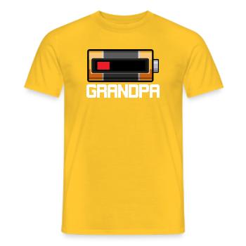 Retro Pixel Camera Gadget - Men's T-Shirt - yellow - Front - AI Model Male 178 dark (178cm)