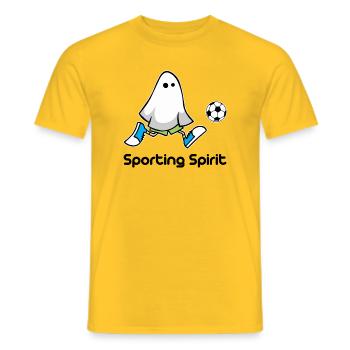 Esprit sportif - T-shirt homme - jaune - Devant - AI Model Male 178 dark (178cm)