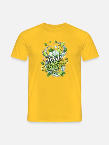 JGA Mojito Cocktail Barkeeper - Männer T-Shirt - Gelb