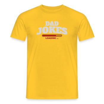 Baret de chargement DadJokes - T-shirt homme - jaune - Devant - AI Model Male 178 dark (178cm)