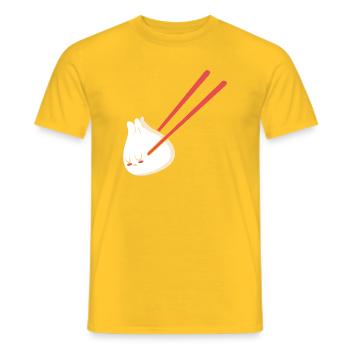 Dim Sum - Männer T-Shirt - Gelb - Vorne - AI Model Male 178 dark (178cm)