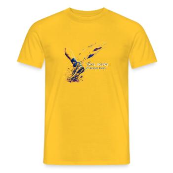 Stunden Trail vor Lärm - Männer T-Shirt - Gelb - Vorne - AI Model Male 178 dark (178cm)