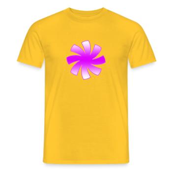 Blumen - Männer T-Shirt - Gelb - Vorne - AI Model Male 178 dark (178cm)