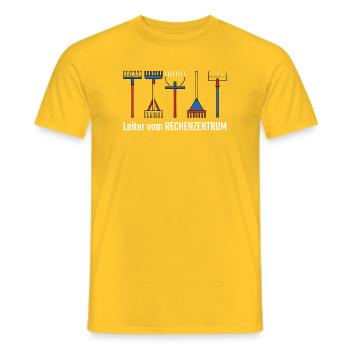 Rechenzentrum Gärtner Garten Gartenarbeit - Männer T-Shirt - Gelb - Vorne - AI Model Male 178 dark (178cm)
