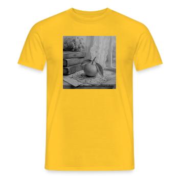Vintage Mandarine - Männer T-Shirt - Gelb - Vorne - AI Model Male 178 dark (178cm)