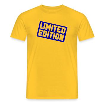 Limitierte Sternedition Druck - Männer T-Shirt - Gelb - Vorne - AI Model Male 178 dark (178cm)