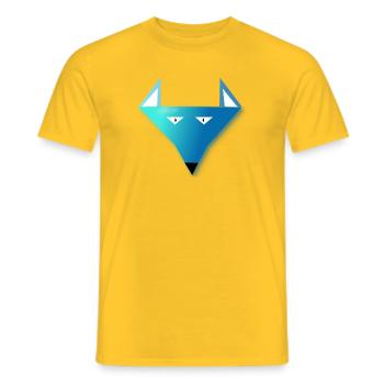 Polarwolf - Männer T-Shirt - Gelb - Vorne - AI Model Male 178 dark (178cm)