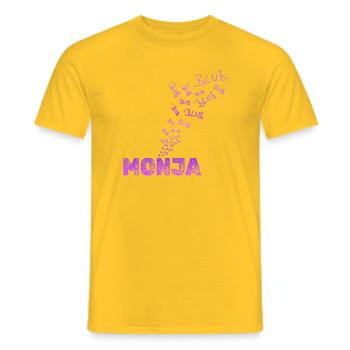 Spass  - Männer T-Shirt - Gelb - Vorne - AI Model Male 178 dark (178cm)