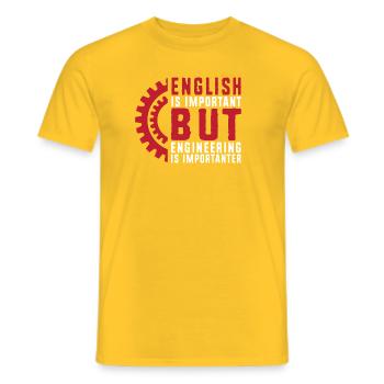 Ingenieur Student - Männer T-Shirt - Gelb - Vorne - AI Model Male 178 dark (178cm)