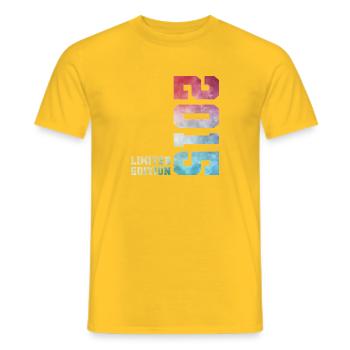 11. Geburtstag Limited Edition 2015 Jahrgang 2015 - Männer T-Shirt - Gelb - Vorne - AI Model Male 178 dark (178cm)