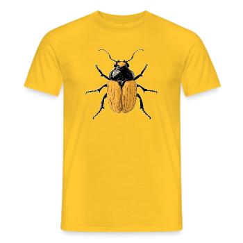 Maikäfer Süßer Hirschkäfer Nashornkäfer Insekten - Männer T-Shirt - Gelb - Vorne - AI Model Male 178 dark (178cm)