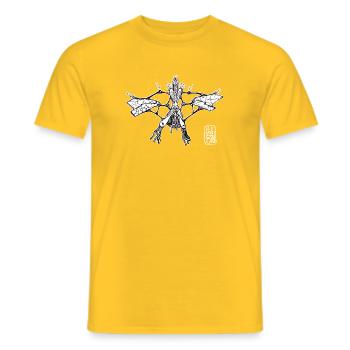 Libellen-Metazoan - Männer T-Shirt - Gelb - Vorne - AI Model Male 178 dark (178cm)