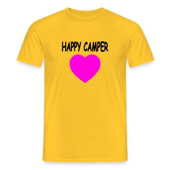 Camper - Männer T-Shirt - Gelb - Vorne - AI Model Male 178 dark (178cm)
