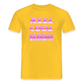 Oma - Männer T-Shirt - Gelb - Vorne - AI Model Male 178 dark (178cm)