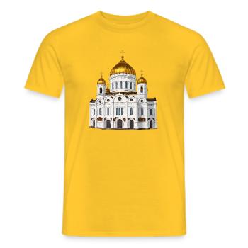 Moskauer Patriarchat - Männer T-Shirt - Gelb - Vorne - AI Model Male 178 dark (178cm)