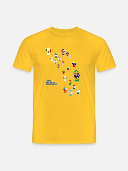 Latin American Resistance - Men's T-Shirt - yellow