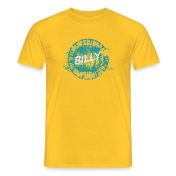 Vater Billy - Männer T-Shirt - Gelb - Vorne - AI Model Male 178 dark (178cm)