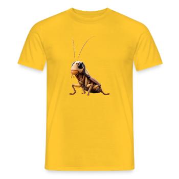 Kakerlake Küchenschabe Insekten Schabe Kakerlaken - Männer T-Shirt - Gelb - Vorne - AI Model Male 178 dark (178cm)