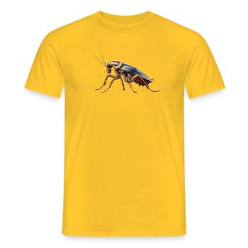 cafards insectes cafards cafards cafards - T-shirt homme - jaune - Devant - AI Model Male 178 dark (178cm)
