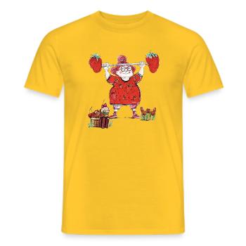 Madame Red - T-shirt homme - jaune - Devant - AI Model Male 178 dark (178cm)