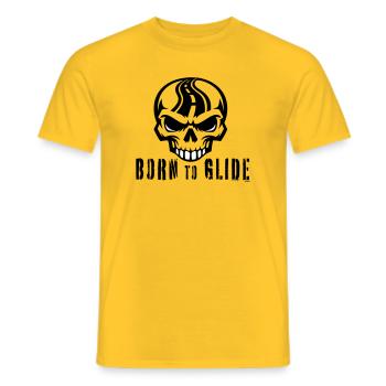 Né pour planer - T-shirt homme - jaune - Devant - AI Model Male 178 dark (178cm)