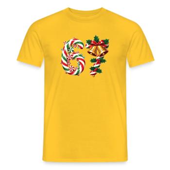67 Weihnachtsmeme - Männer T-Shirt - Gelb - Vorne - AI Model Male 178 dark (178cm)