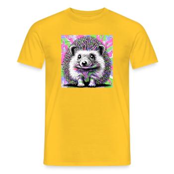 hérisson - T-shirt homme - jaune - Devant - AI Model Male 178 dark (178cm)