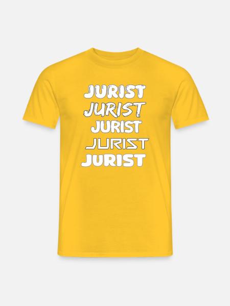Beruf Jurist - Männer T-Shirt - Gelb